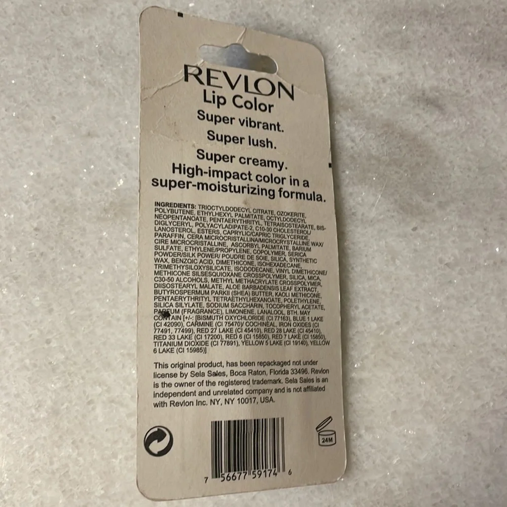 Revlon lip color creamy Ruby Red lipstick moisturizing matte 006 makeup New